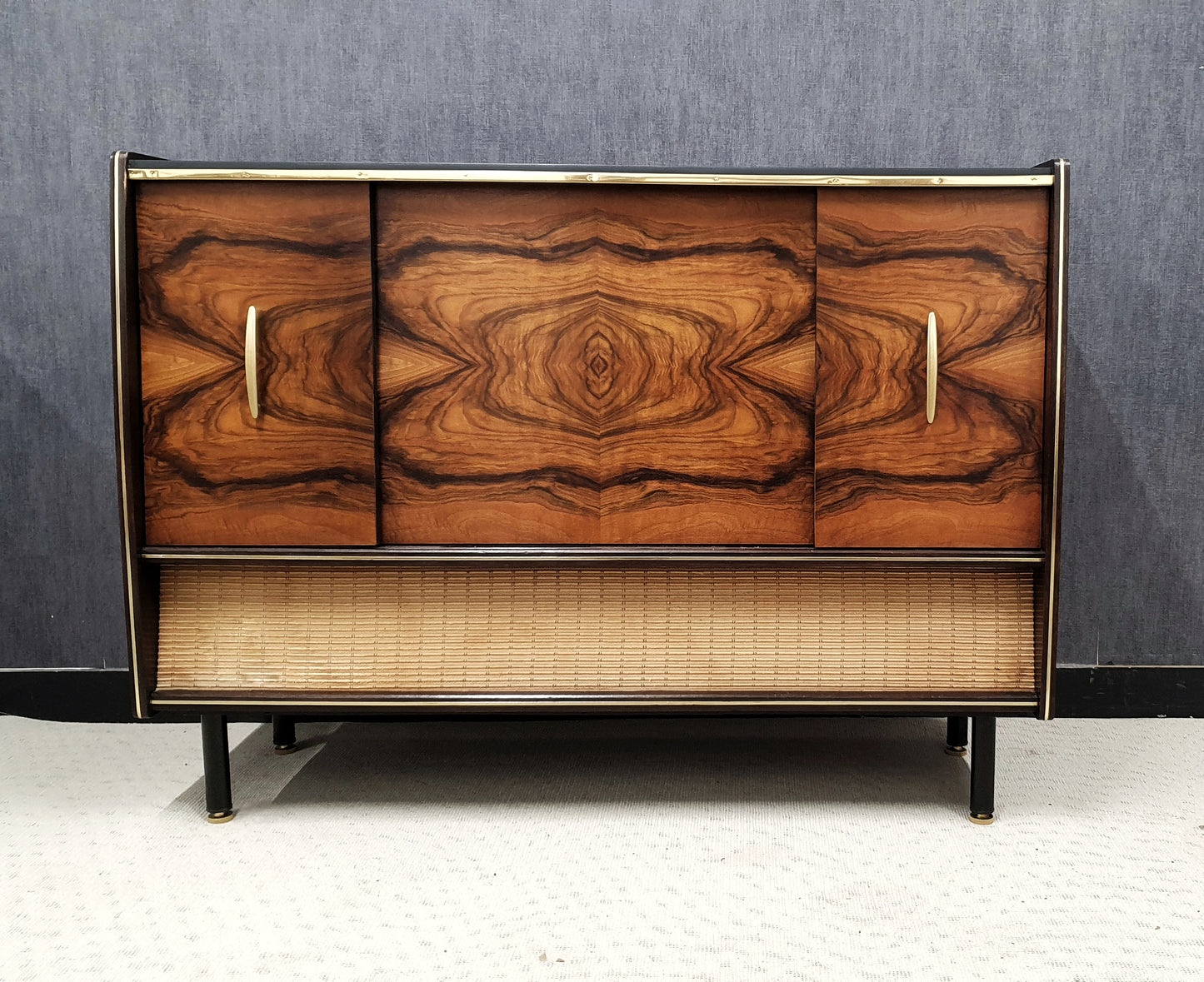 Vintage Mid Century Grundig Stereo cabinet with Drinks Cabinet