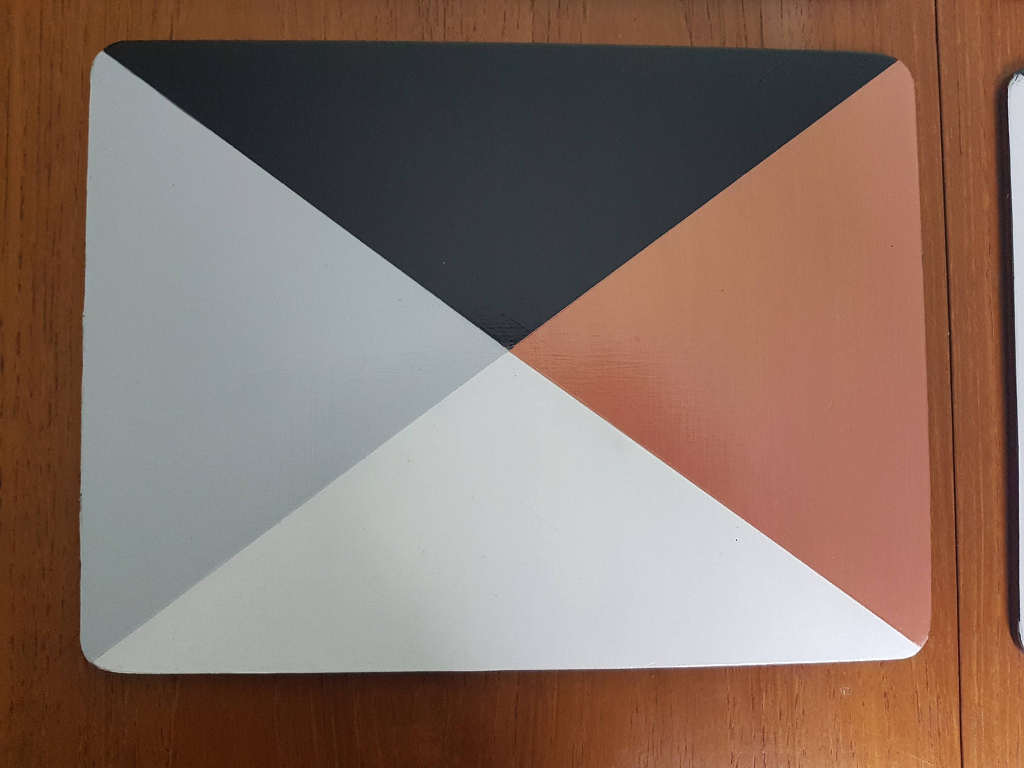 Handpainted Metallic place mats - Gold, Copper, Rose Gold, Silver