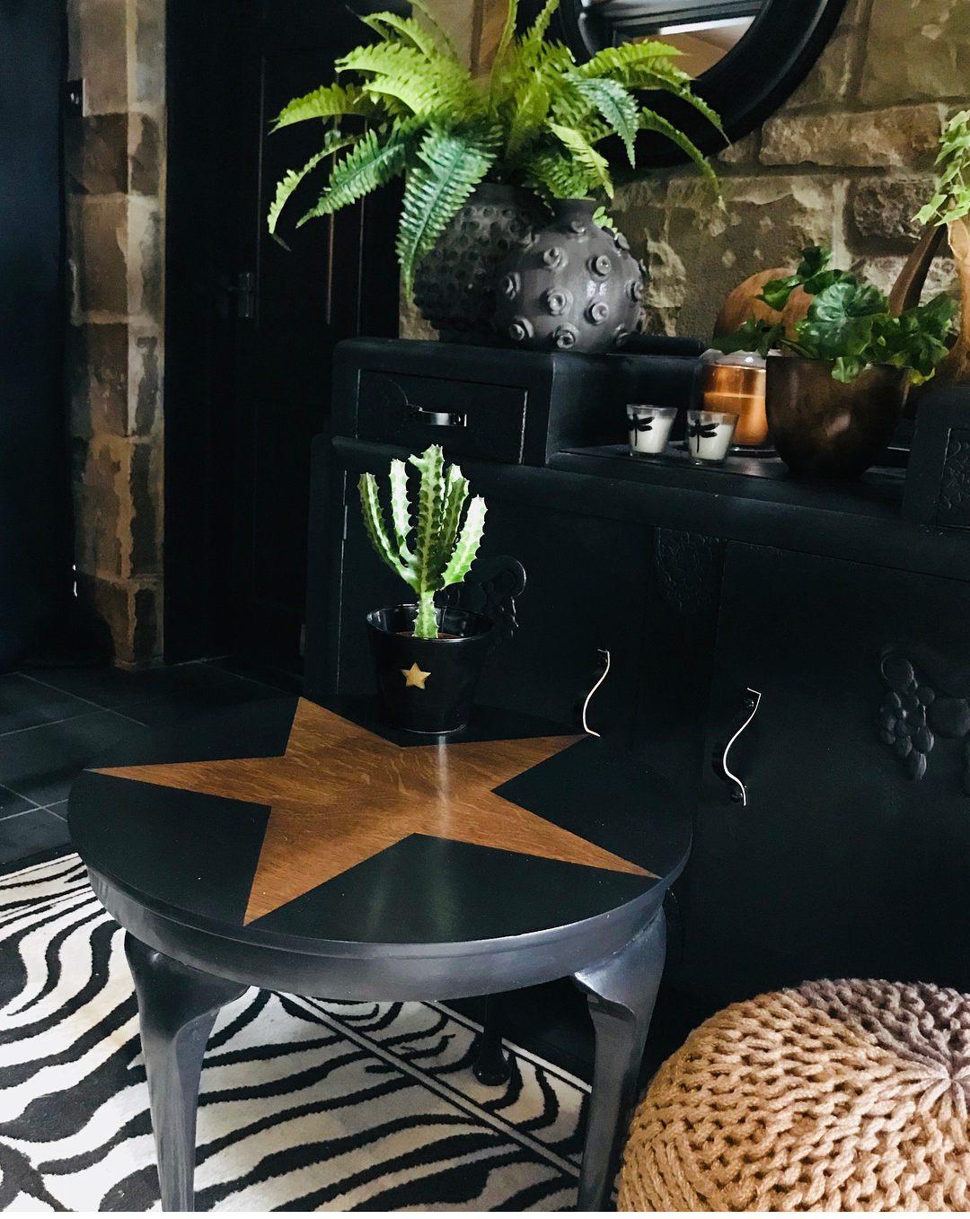 Our Black Star vintage table is off to a new home after a giveaway on Instagram!