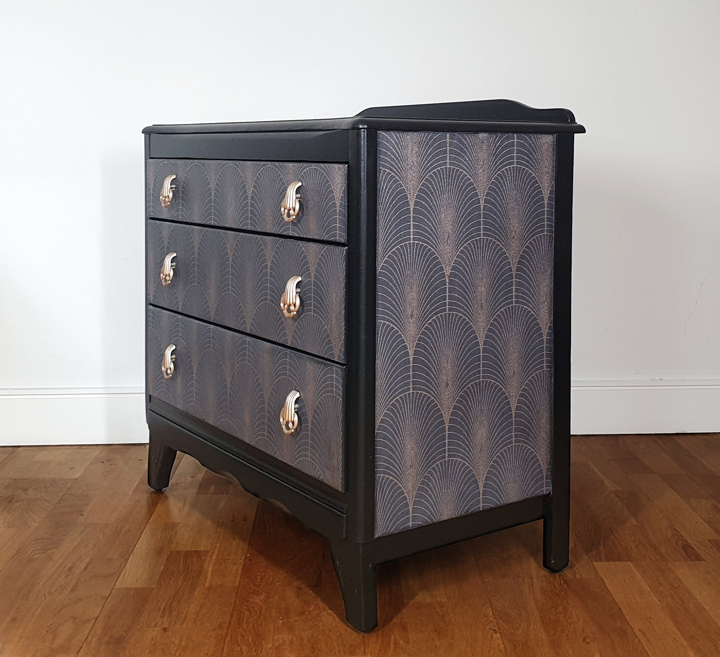 Art Deco style upcycled vintage Chest of Drawers