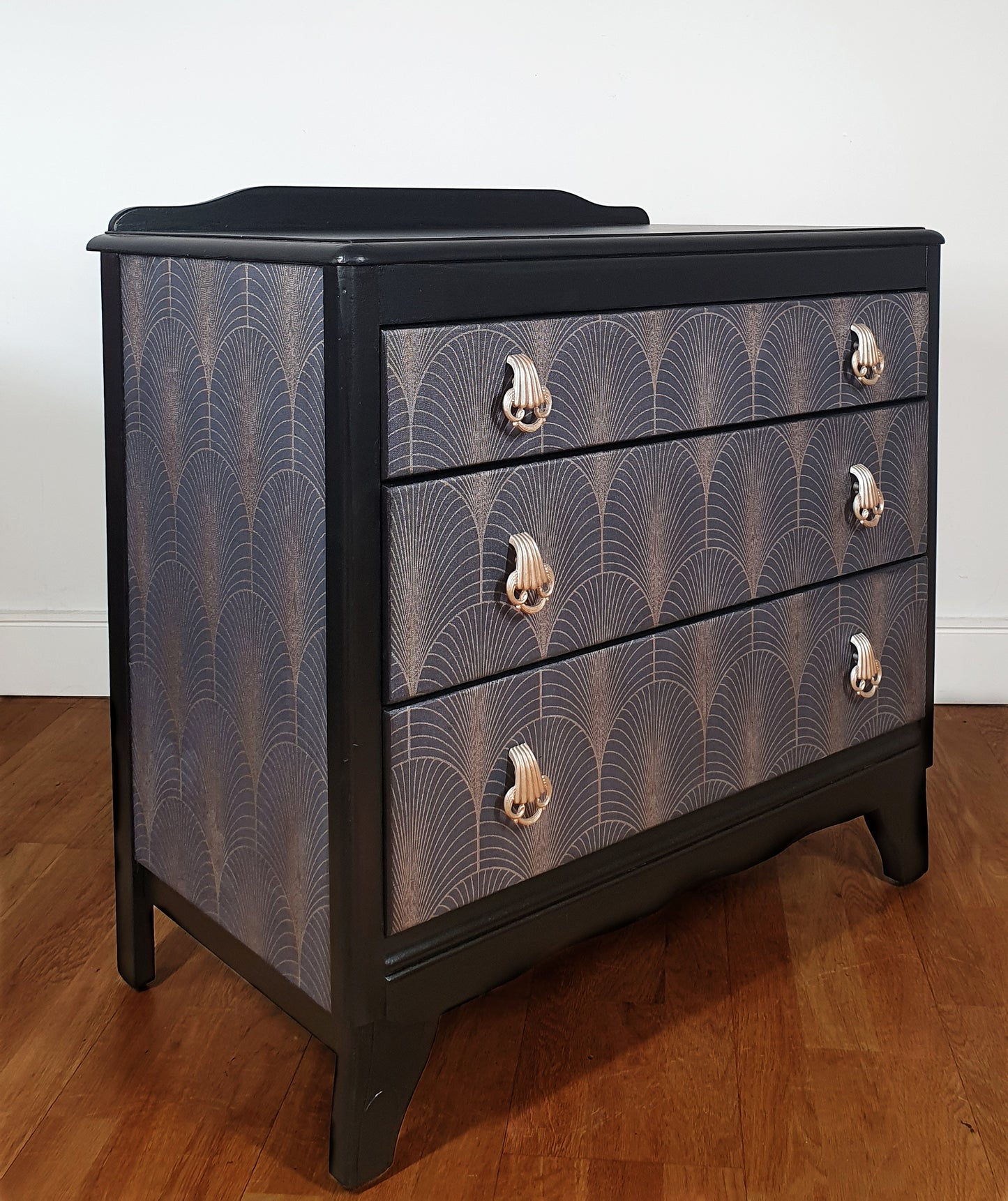 Art Deco style upcycled vintage Chest of Drawers