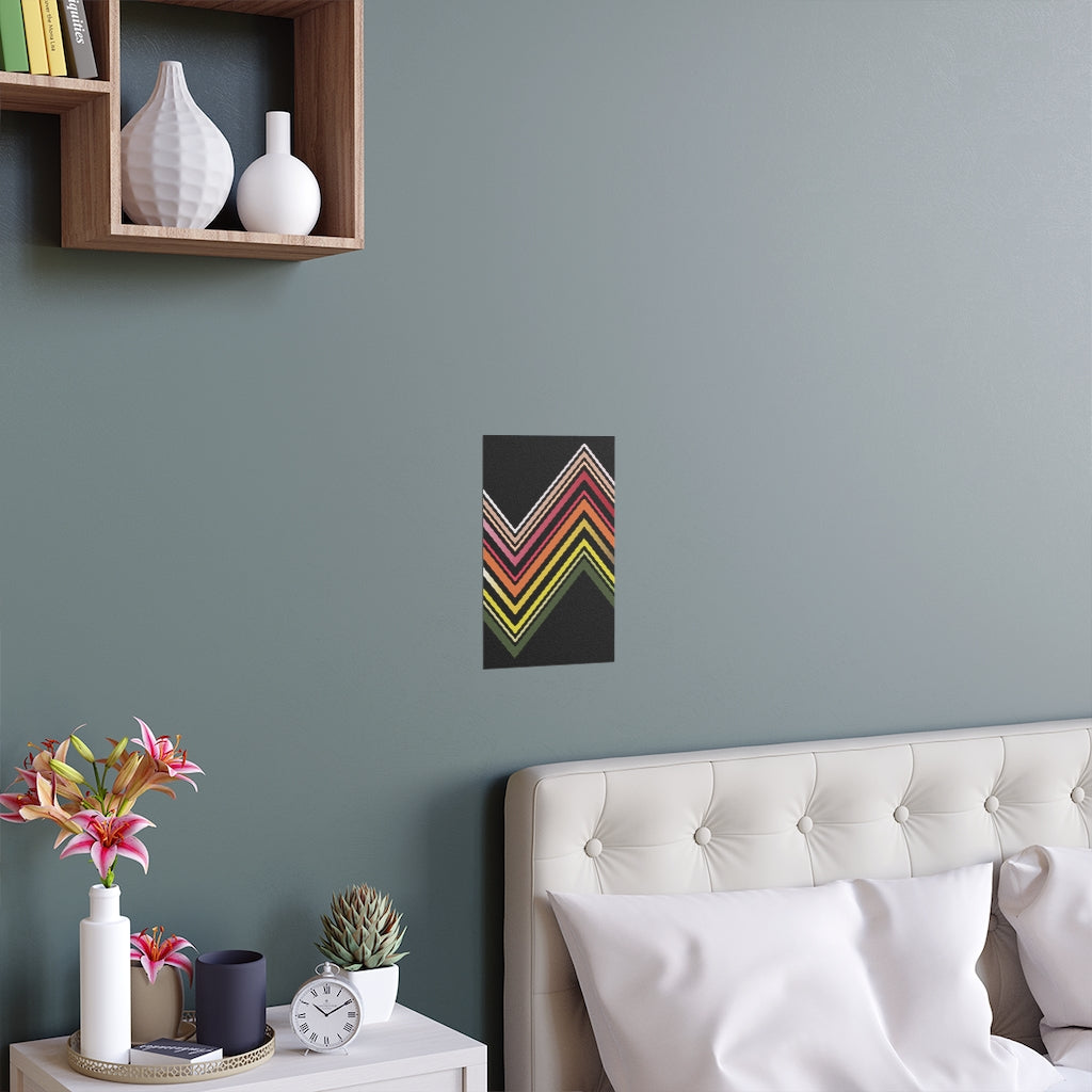 Done up North Asymmetric Zig Zag print design