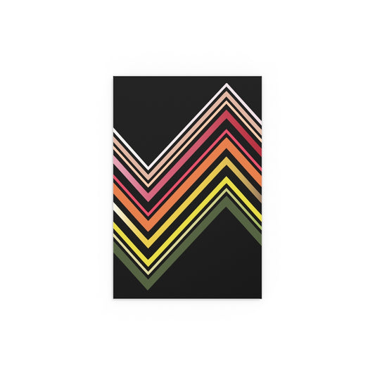 Done up North Asymmetric Zig Zag print design