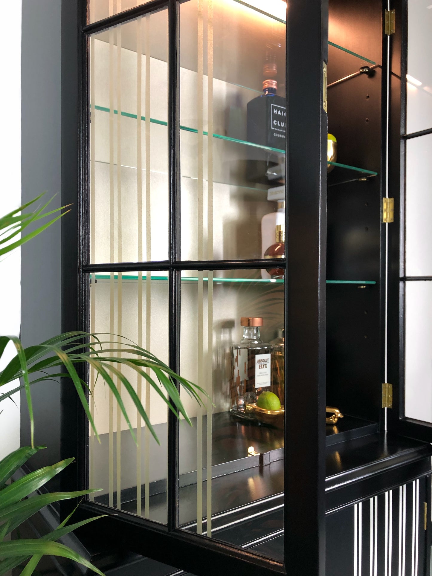 'Mod' - Drinks Cabinet with monochrome geometric design