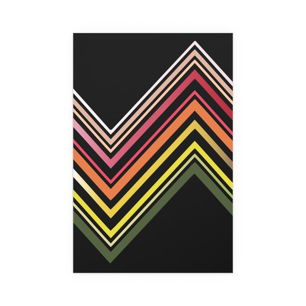 Done up North Asymmetric Zig Zag print design