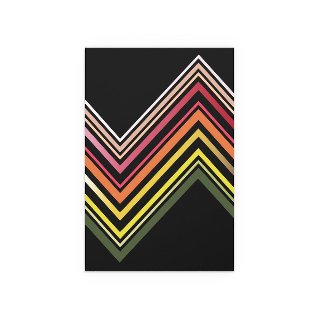 Done up North Asymmetric Zig Zag print design